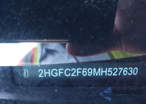 2021 Honda Civic Lx z USA, uszkodzony, nr VIN 2HGFC2F69MH527630